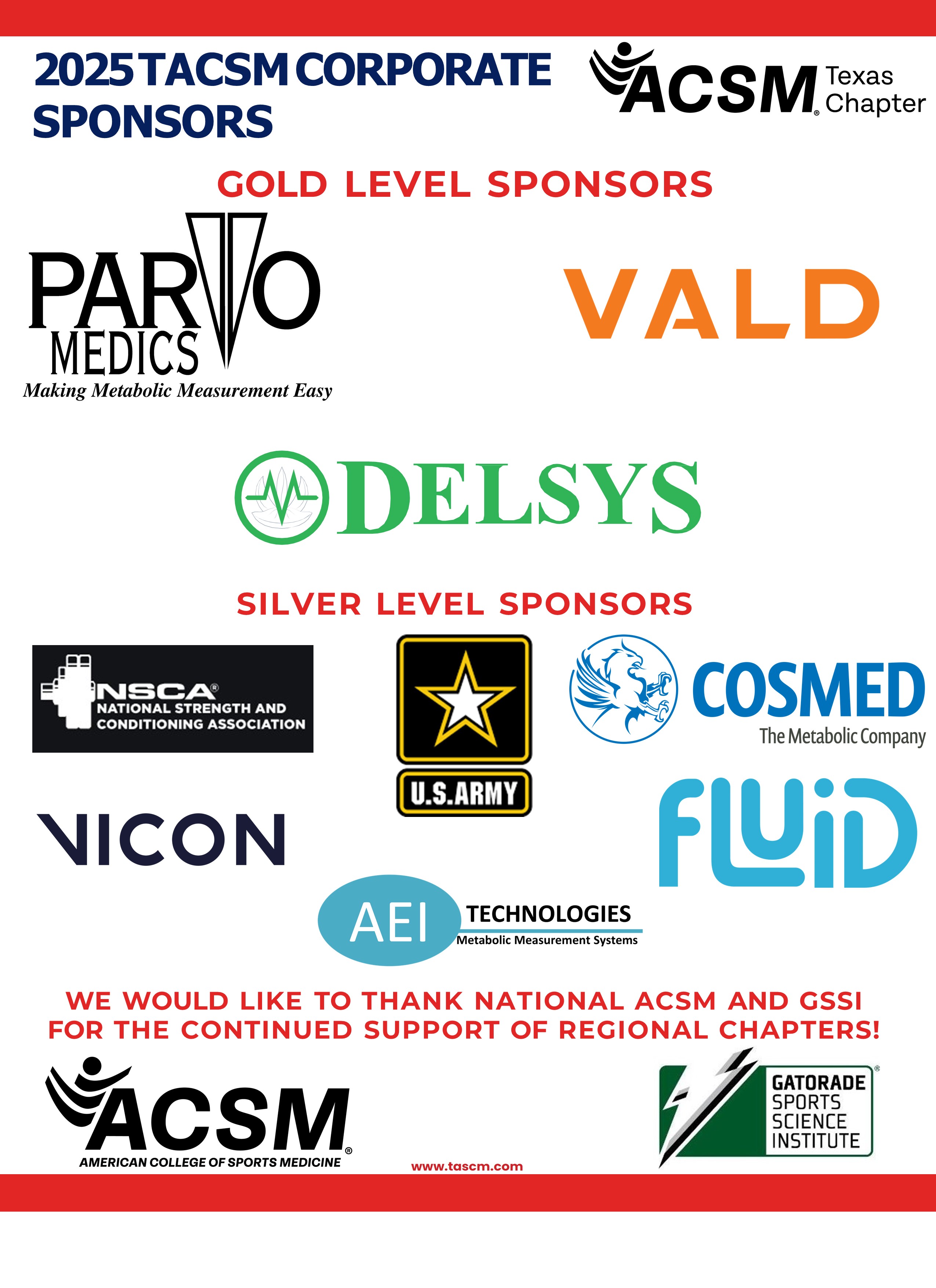 2019 TACSM Sponsor Corporate